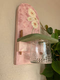 Maranta Moon Creations - Pink with Daisies Propagation Art Hanging